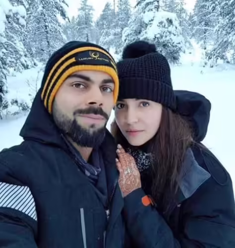 Virat Kohli With Wife Anushka Sharma in HOneymoon Pics