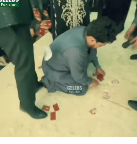 Extravagancy at its peak, Gold coins being squandered at a wedding in Lahore