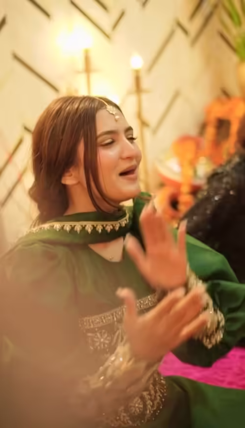 Iqra Kanwal's Grand Dholki Pictures & Video