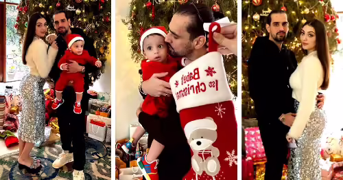 Neha Rajpoot and Salman Taseer are celebrating Christmas with their son