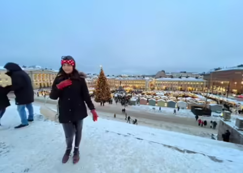 Nida Yasir & Yasir Nawaz Enjoying Snowfall in Finland