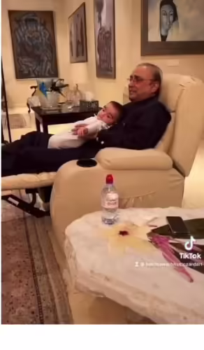 Bakhtawar Mahmood shared a new photo of her son Mir Sajawal with his grandfather