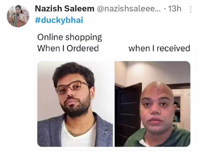 Memes Pour Out As Ducky Bhai Debuts Shaved Head