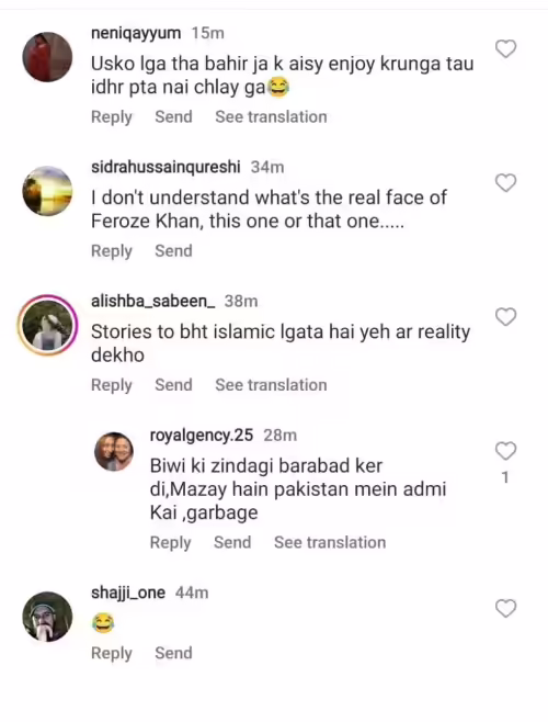 Netizens openly criticize Feroze Khan for celebrating New Year 2023 after preaching against it