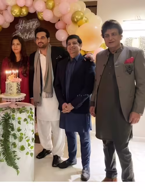 Humayun Saeed celebrates birthday of his wife Samina Humayun