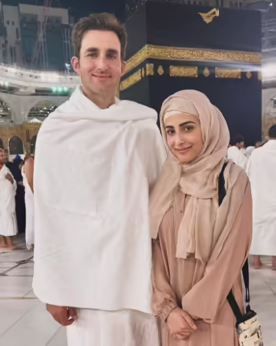 Ushna Shah-Hamza Amin First Umrah Trip Post Marriage