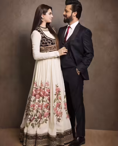 Unseen Pictures Of Atif Aslam With His Wife