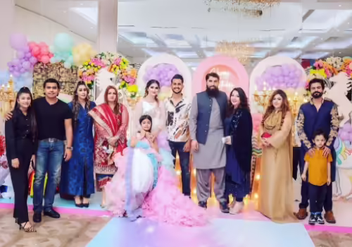 Famous Cricketers And Their Families At Hassan Ali's Daughter's Birthday