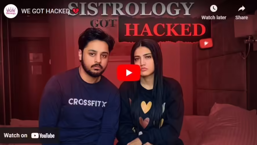 Iqra Kanwal Sistrology YouTube Channel Hacked Iqra Kanwal Sistrology YouTube Channel Hacked