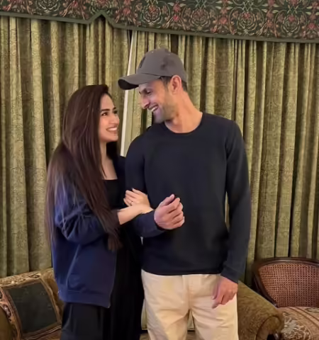 Stunning New Pictures Of Sana Javed & Shoaib Malik