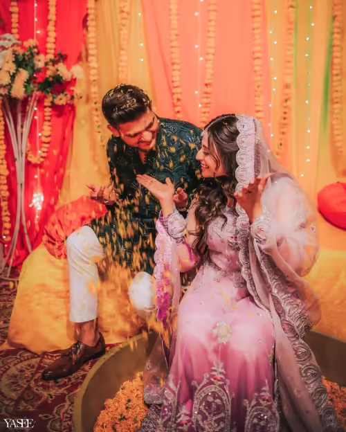 Aiman And Minal Khan's Brother Maaz Khan's HD Dholki Pictures