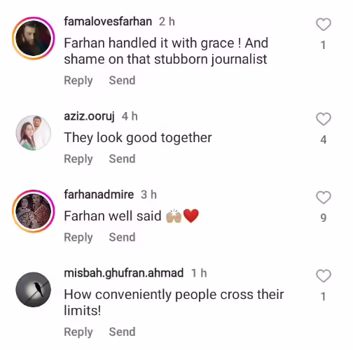 Reporter's Strange Request Makes Farhan Saeed And Urwa Hocane Uncomfortable