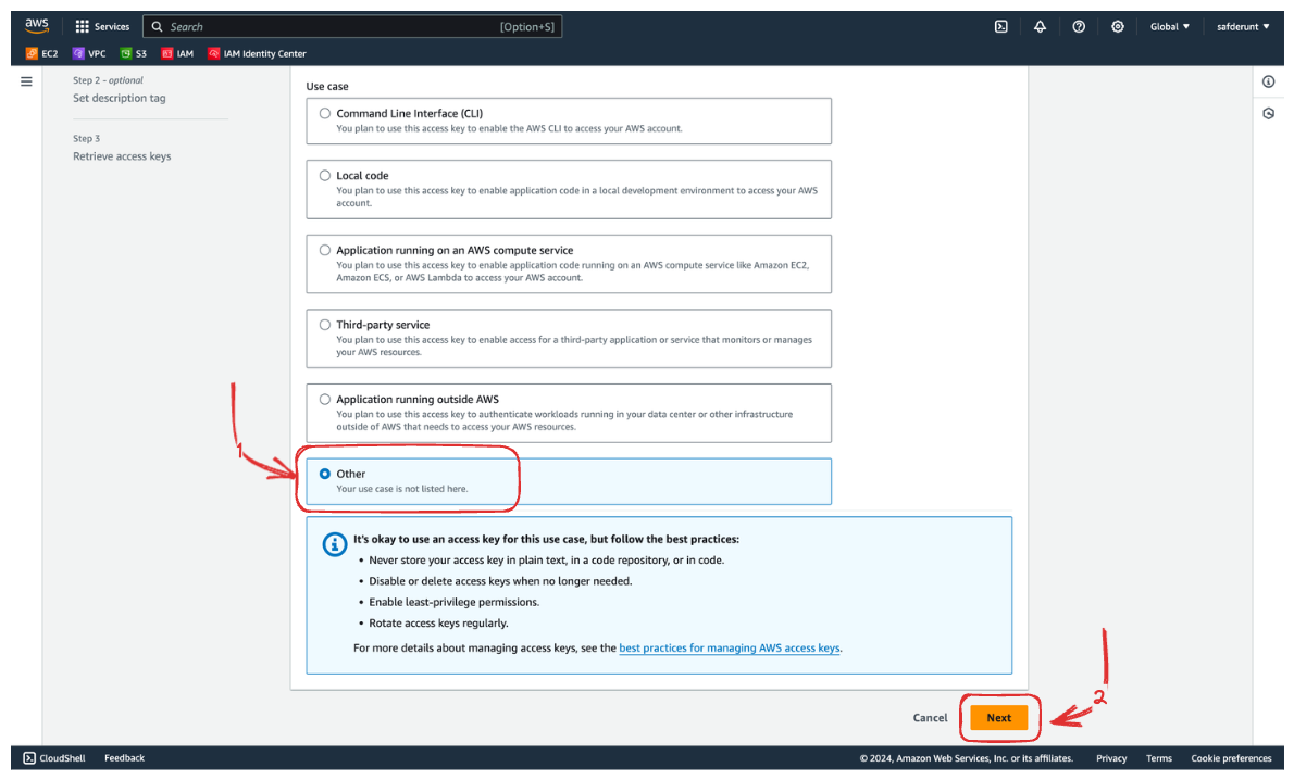 Creating a Service Account on AWS For Terraform