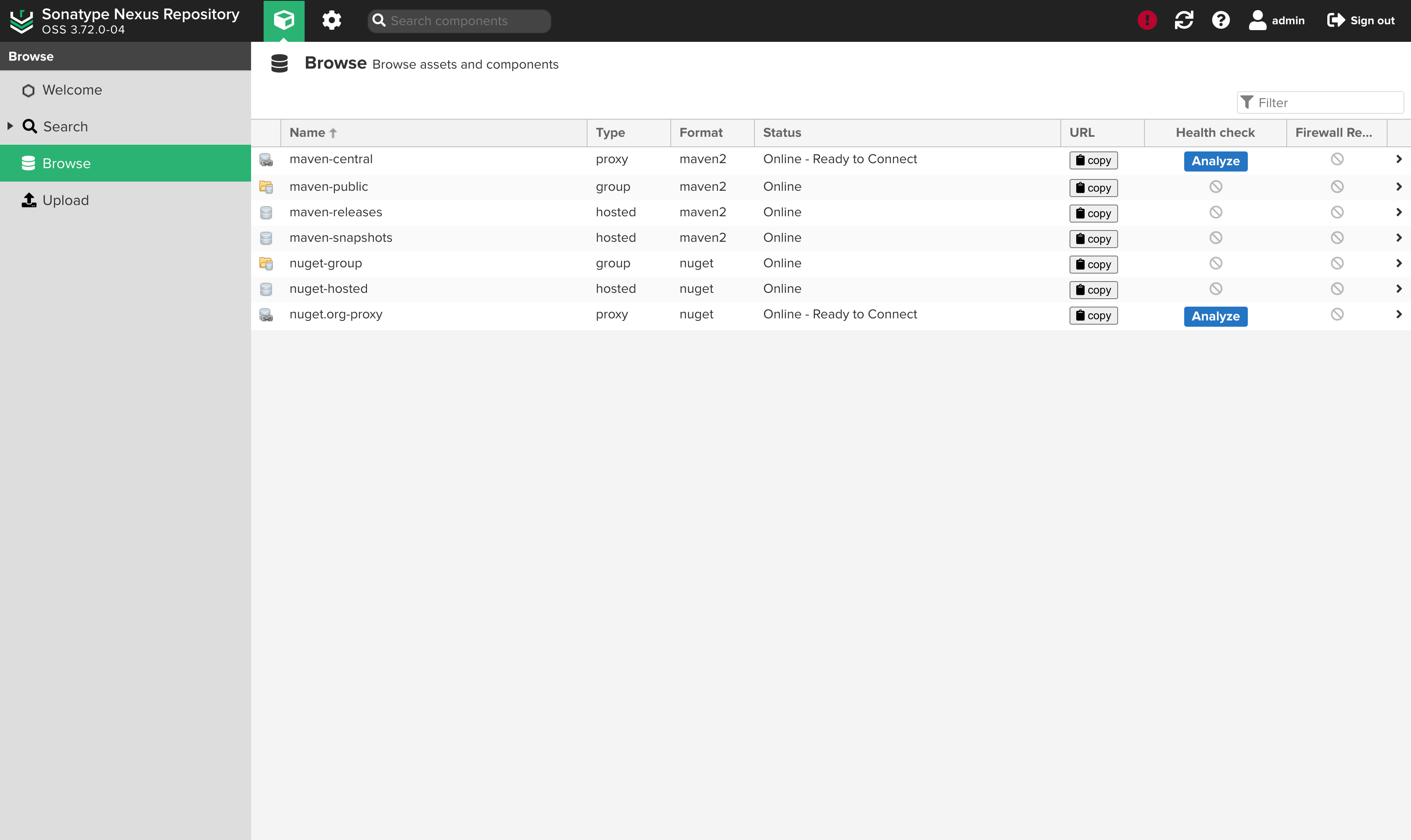 Predefined Repositories