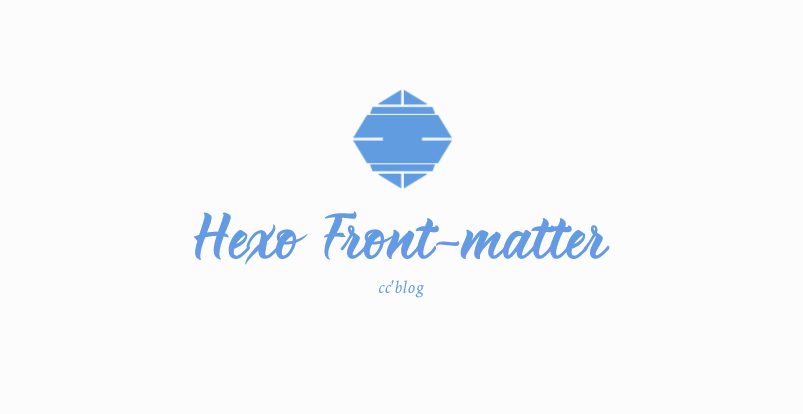 Hexo Front-matter