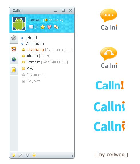 CallNi UI design