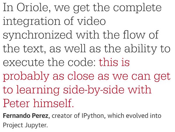 Fernando's quote about Oriole