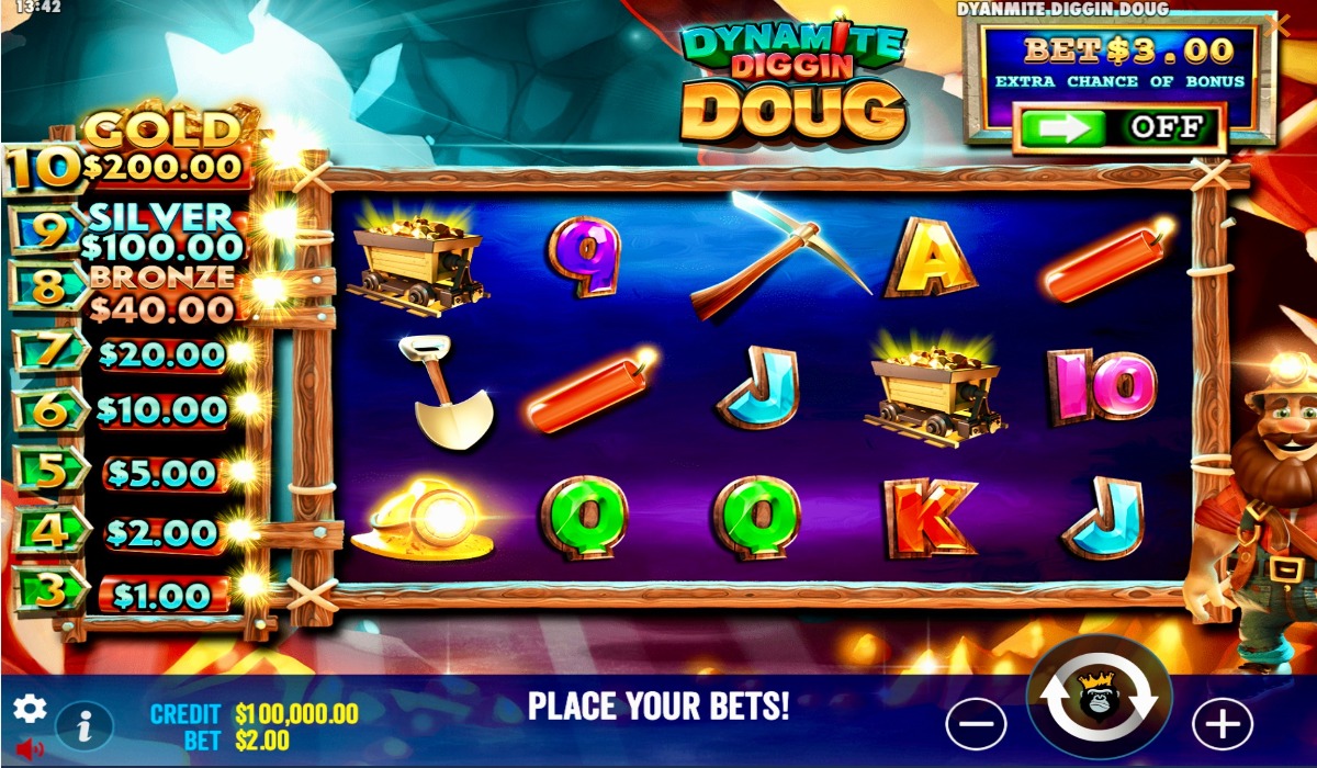 「Dynamite Diggin Doug」スロットゲームとK8カジノの魅力的なボーナス情報を総まとめ！