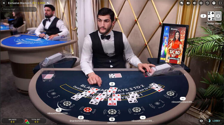 Blackjack Silver E: Evolution Gamingが提供するライブカジノゲームの魅力 ![