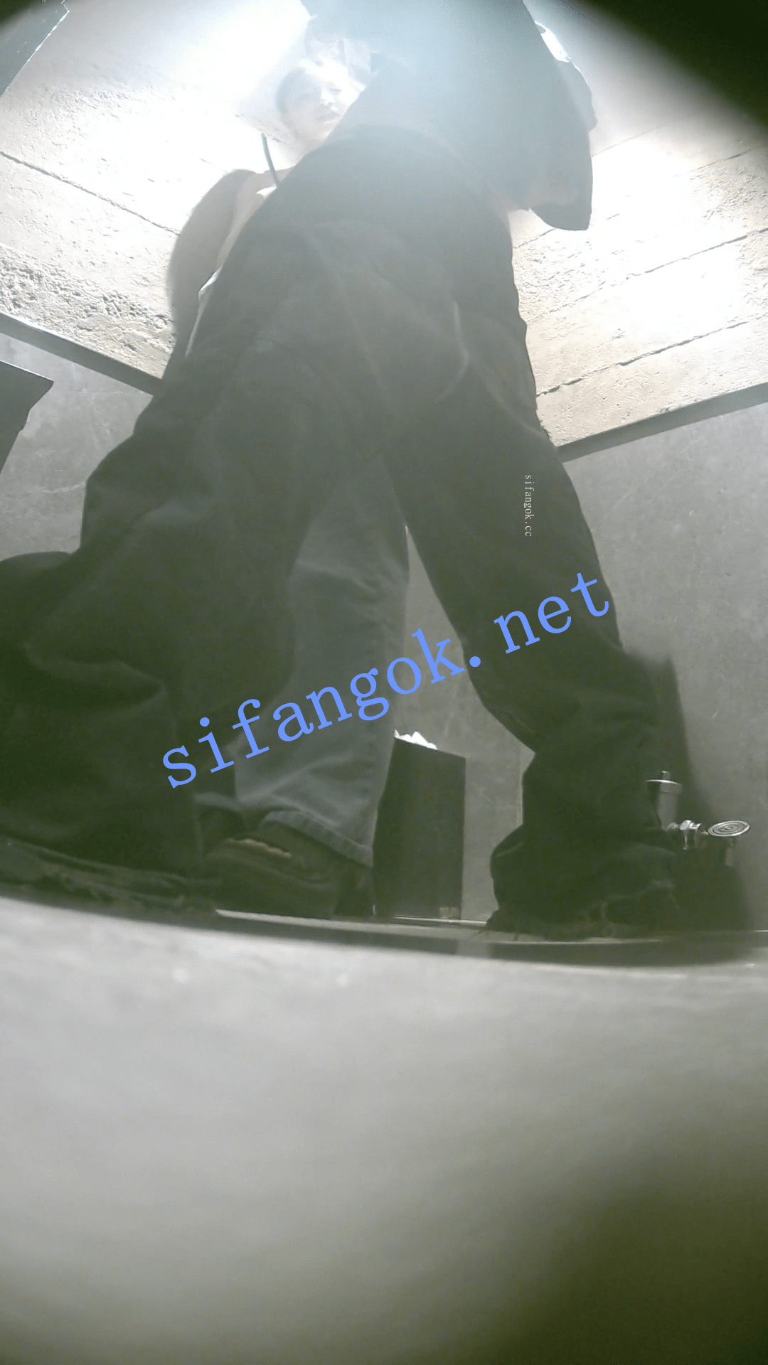 ✅【极品厕拍】美女上完厕所想出去被男的按着后入打飞机