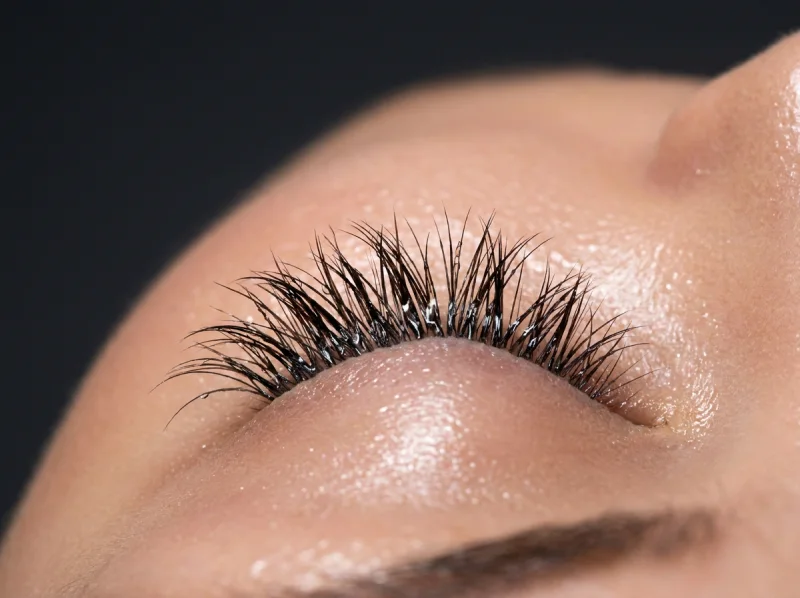 Wispy Wet-Look Wimpern