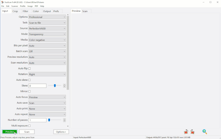 vuescan workflow