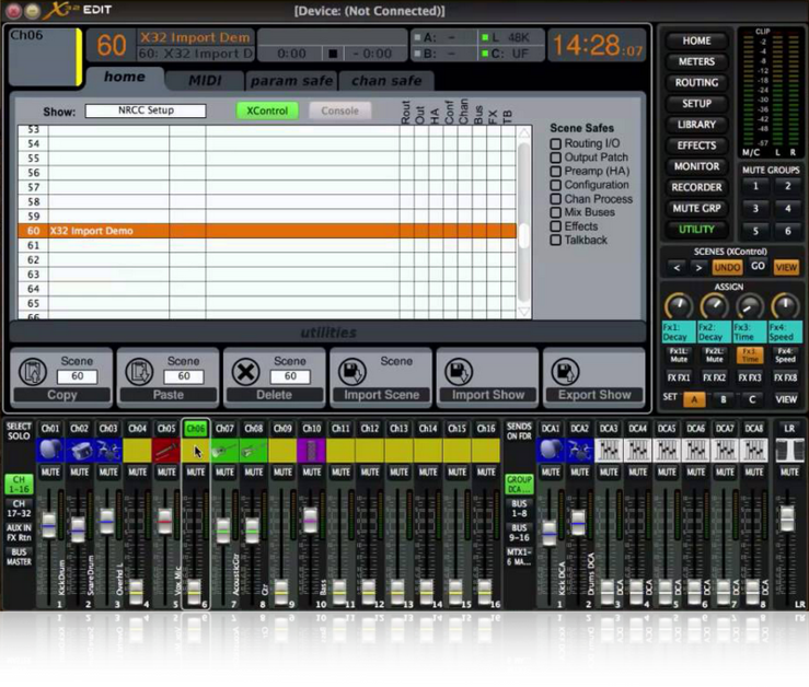 Interface 32. Behringer x32 Editor. Behringer 32. Behringer x32 Интерфейс. Behringer x32 Compact роутинг.