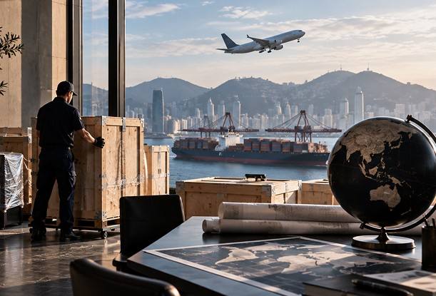 Aereo cargo in fase di decollo