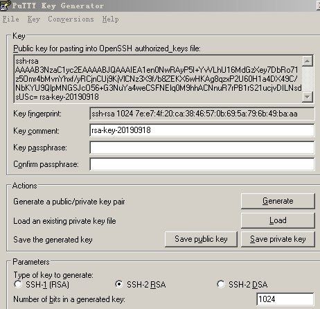 SSH 密钥Windows平台直接用PuTTY生成