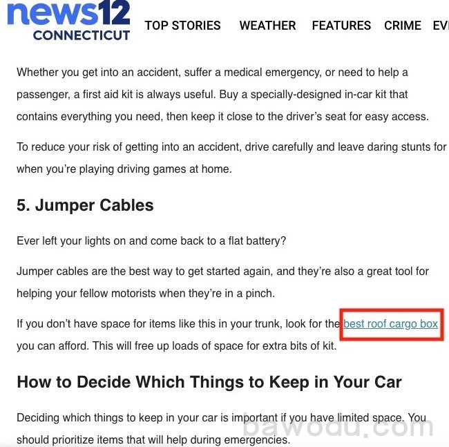 an example of a keyword as anchor text