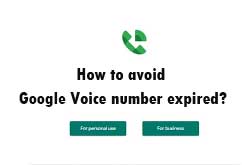 How to avoid Google Voice number expired?