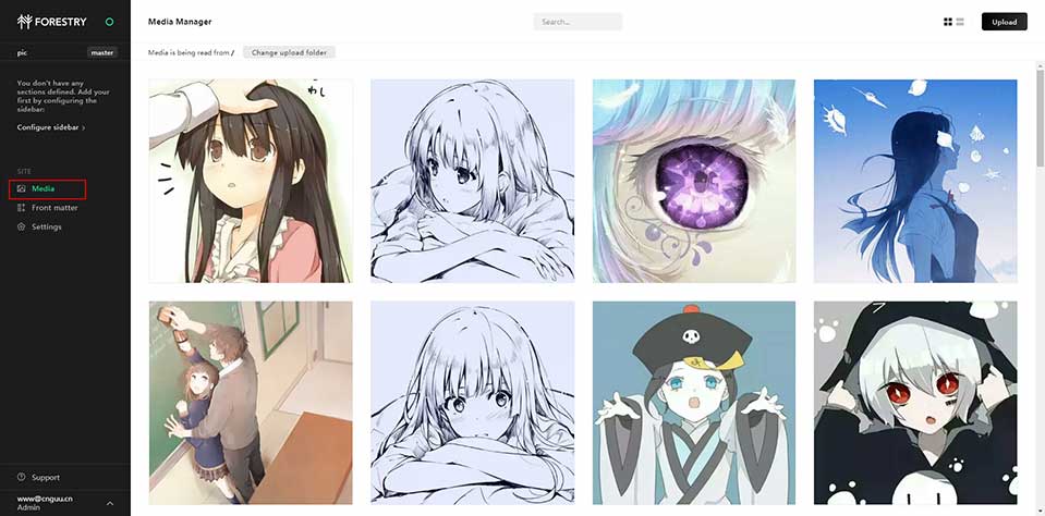 使用Forestry管理基于GitHub的图床