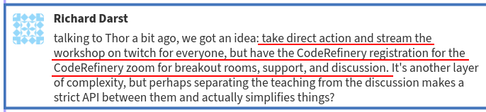 The first idea... accept everyone, stream for everyone else