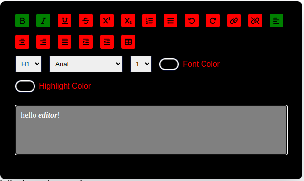 CM Editor Custom styling demo