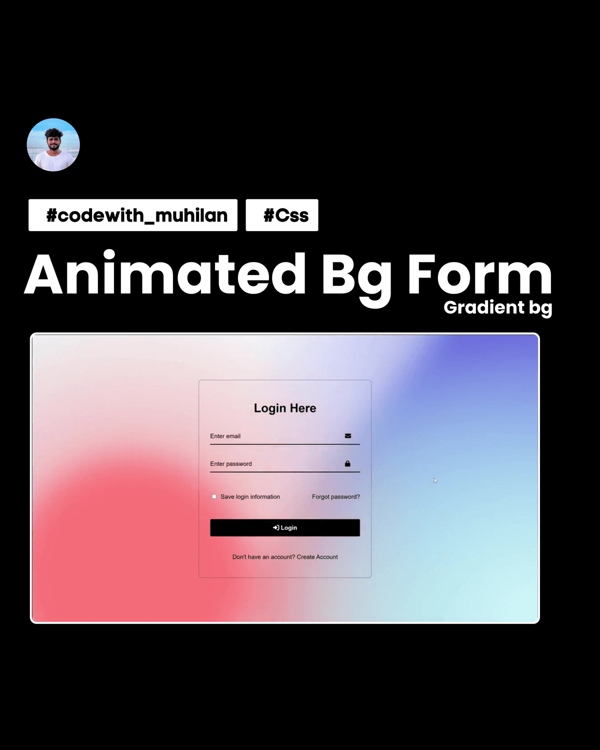 Snapshot of Animated Gradient Form
