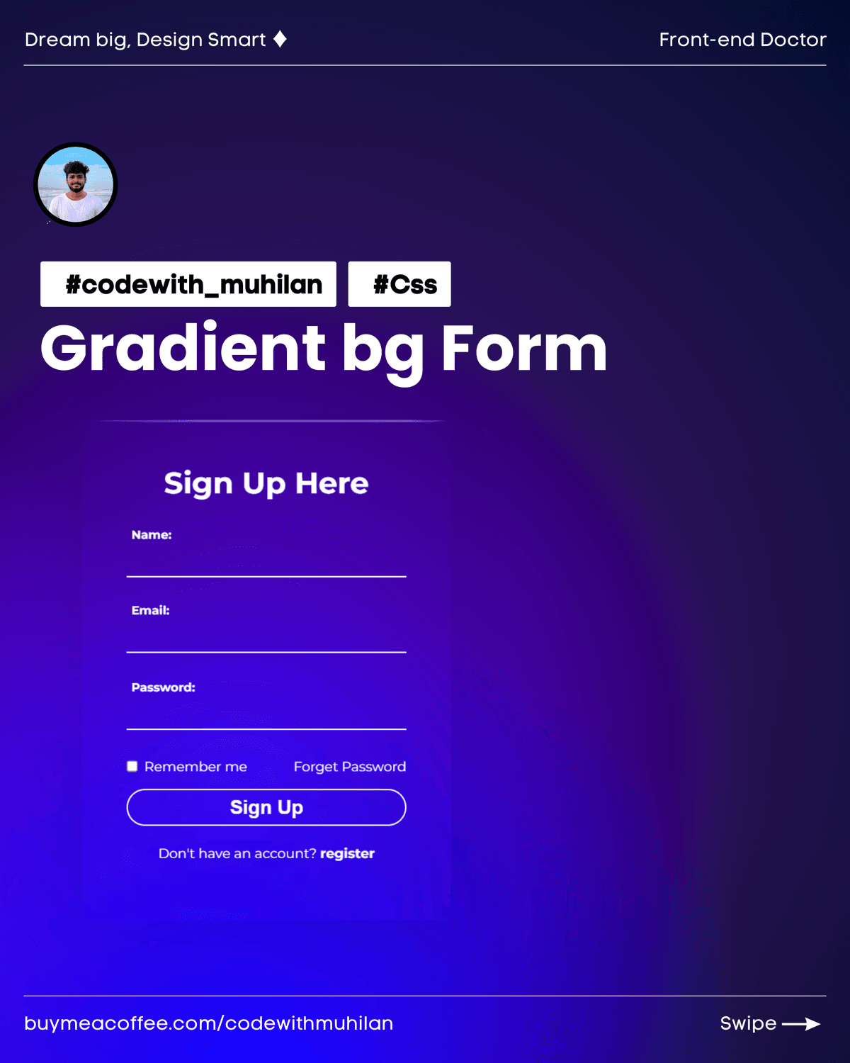 Snapshot of Gradient Animated Form