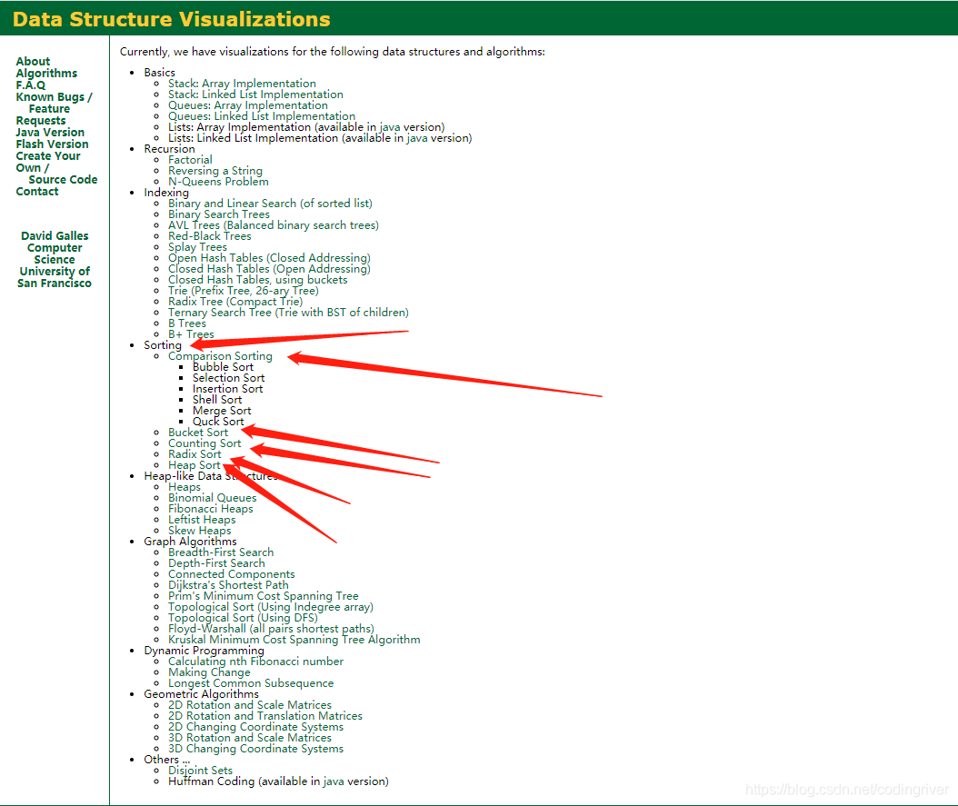 十大排序算法可视化工具及动画演示展示