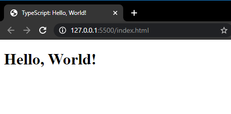 TypeScript-Hello-World-Web-Browser