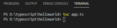 TypeScript-Hello-World-compile-TS-file