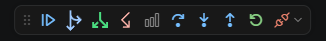 TRACE toolbar buttons in the debug toolbar