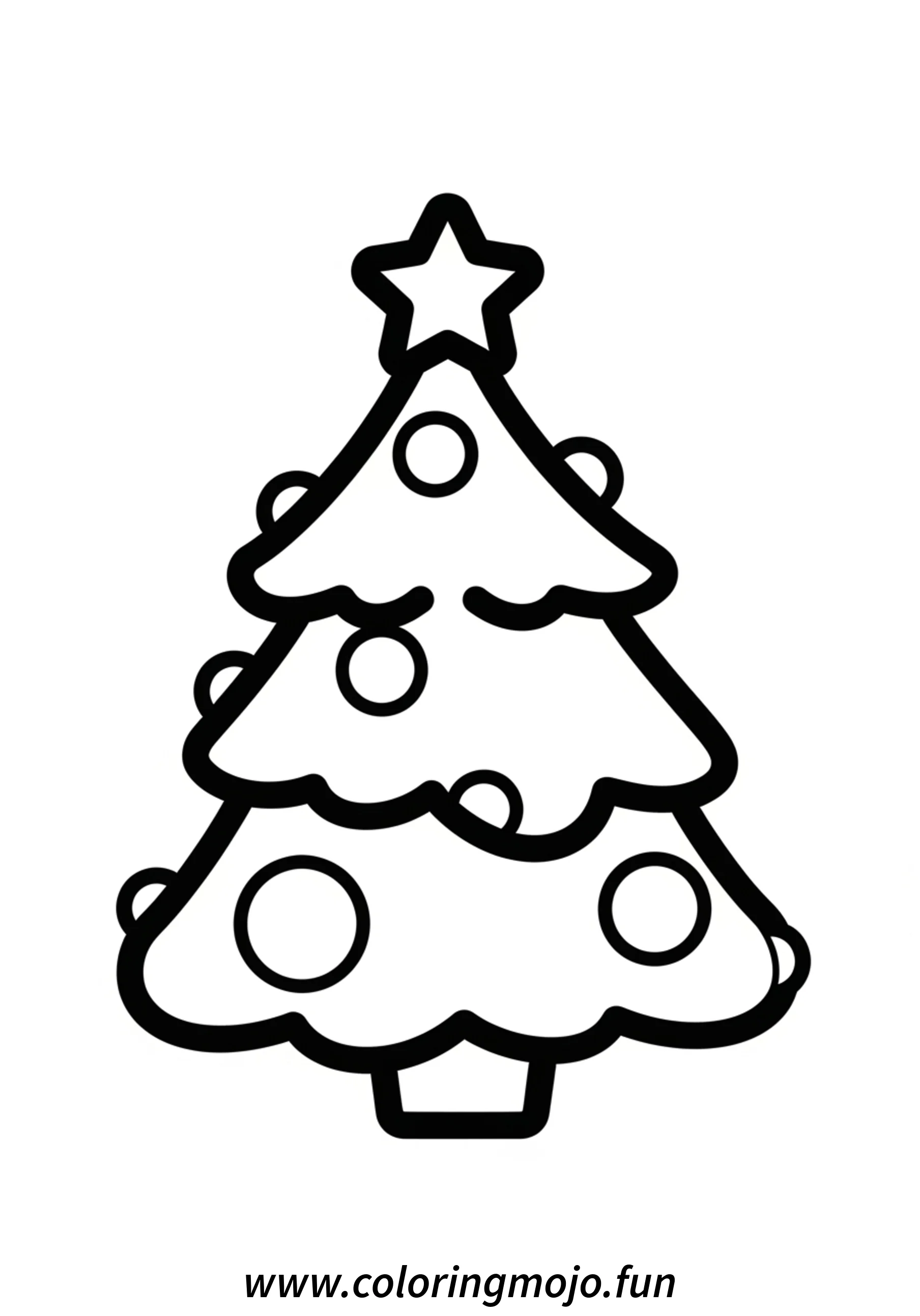 this is a amazing christmas tree coloring page