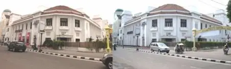Foto sejarah Kantor Asuransi Jiwasraya dan Palang Merah Indonesia di Medan