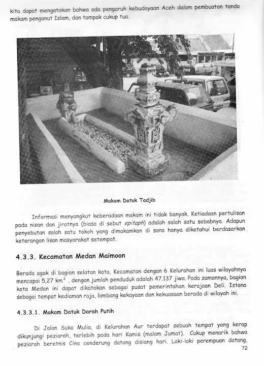 Foto sejarah Makam Malikul Asraf di Medan