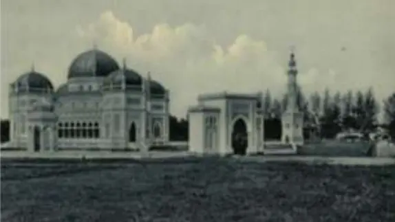 Foto sejarah Masjid Raya Al-Mashun di Medan