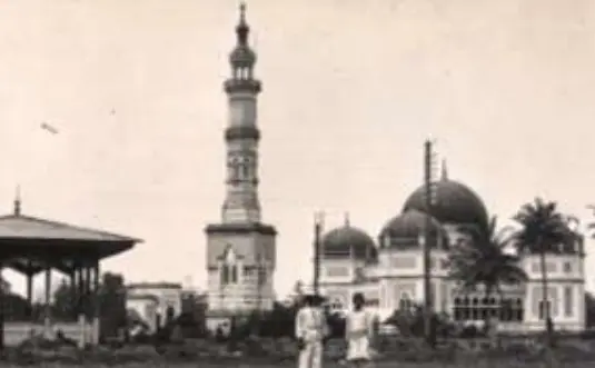 Foto sejarah Masjid Raya Al-Mashun di Medan