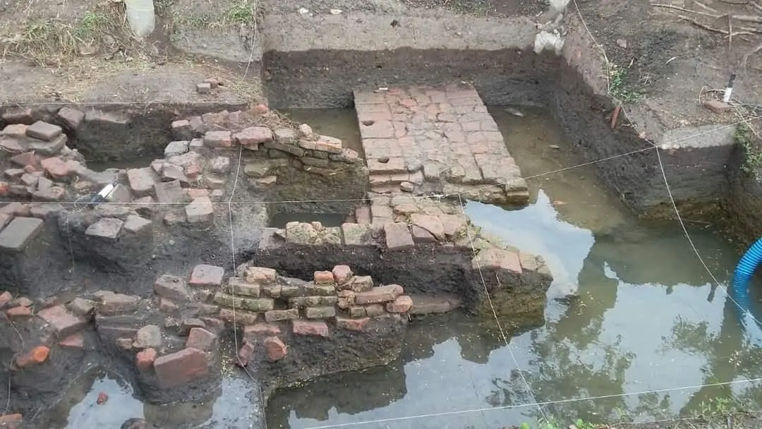 Foto sejarah Struktur Bata di Kota Cina di Medan