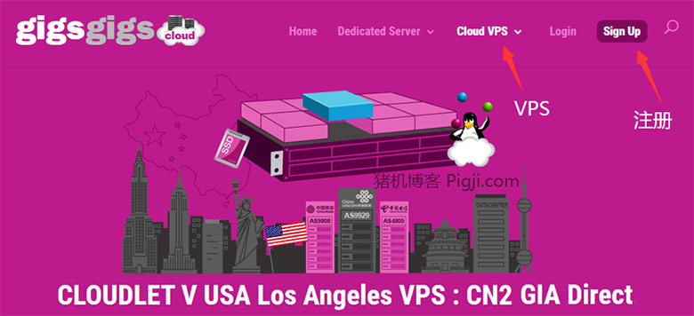 Gigsgigscloud 美国洛杉矶CN2 GIA三网直连VPS 可月付,GGC全场9折优惠码_猪机博客