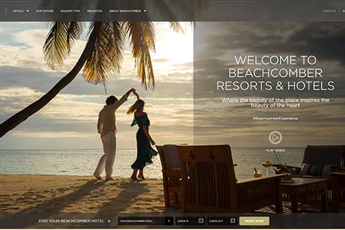 Illustration of Beachcomber Website Redesign 