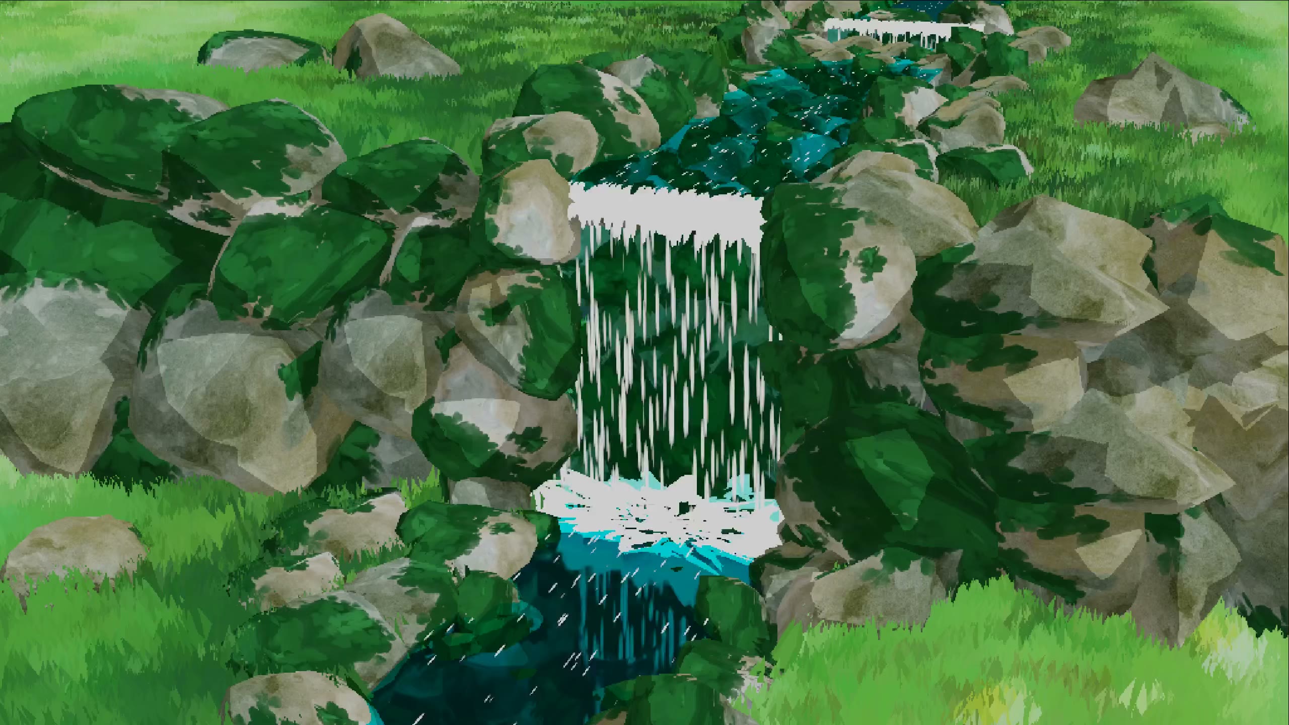 Pixel Waterfall