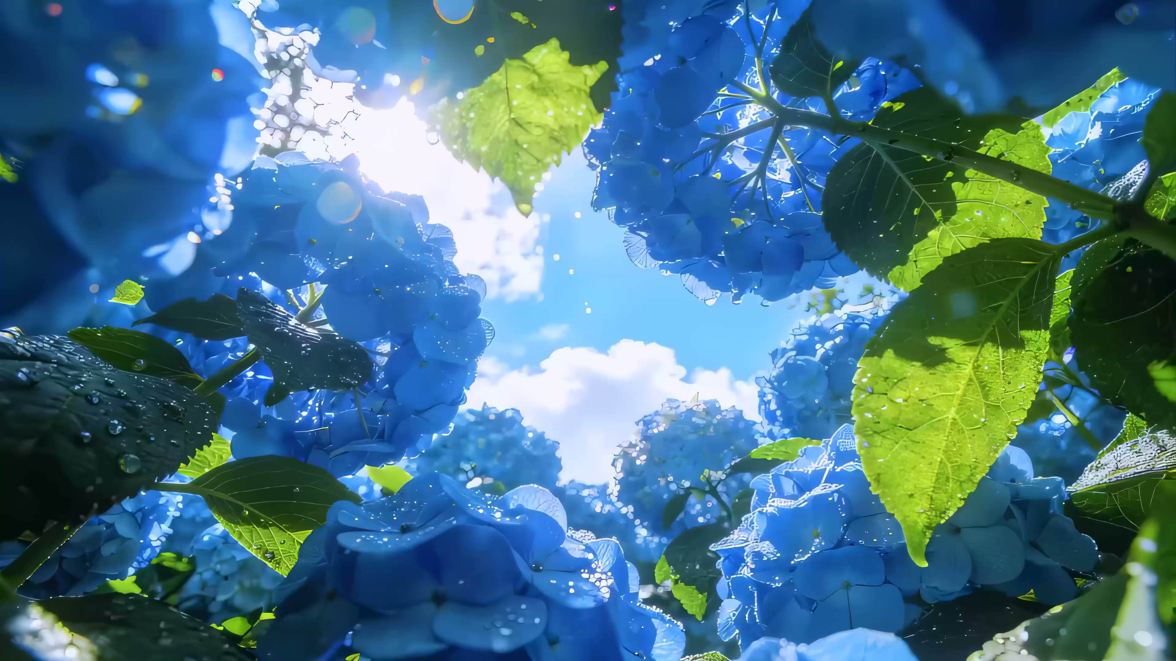 Under Hydrangea